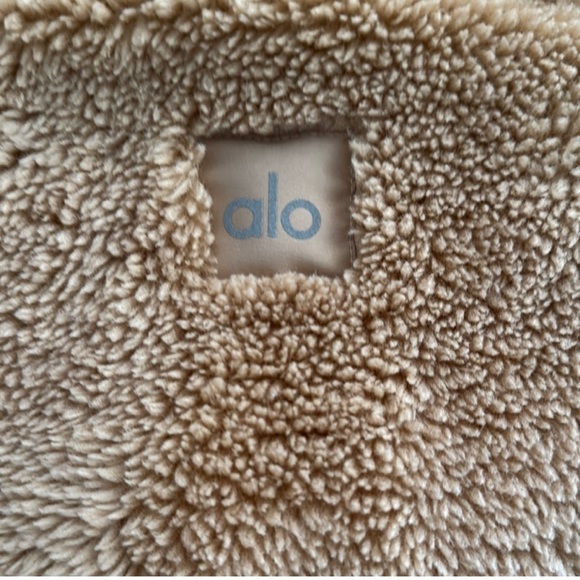 ALO 
Women's Tan Sherpa Jacket - Picture 6 of 6